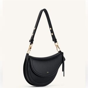 JW PEI Black Crescent Shoulder Bag